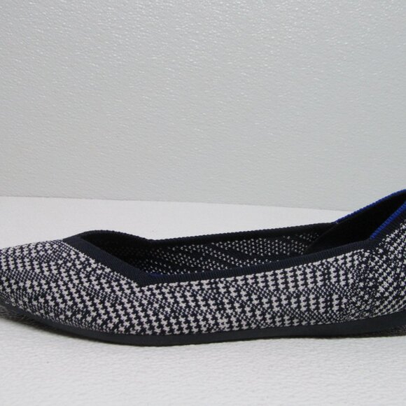 Rothy’s The Point Black White Houndstooth Flats Pointed Toe size 9 - Picture 4 of 9